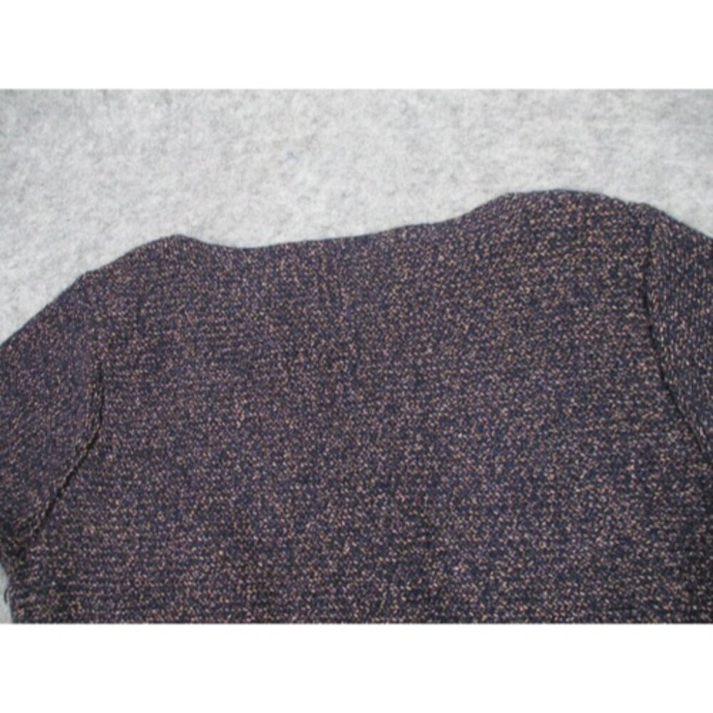 Eileen Fisher Womens Sweater Small Fringe Hem Bateau Neckline Multi Color Wool - Picture 16 of 16